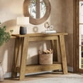 thumbnail image 4 of Tribesigns 41.3" Farmhouse Console Table, 2-Tier Wooden Entryway Table with Storage, 4 of 7