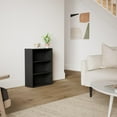 thumbnail image 2 of 3-Tier Open Shelf Bookcase, Wood Design, Simple  Storage, 2 of 5