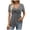 Grey, variant on Luvior Womens Short Sleeve Tops Summer T Shirts Round Neck Casual Fashion Basic Tee