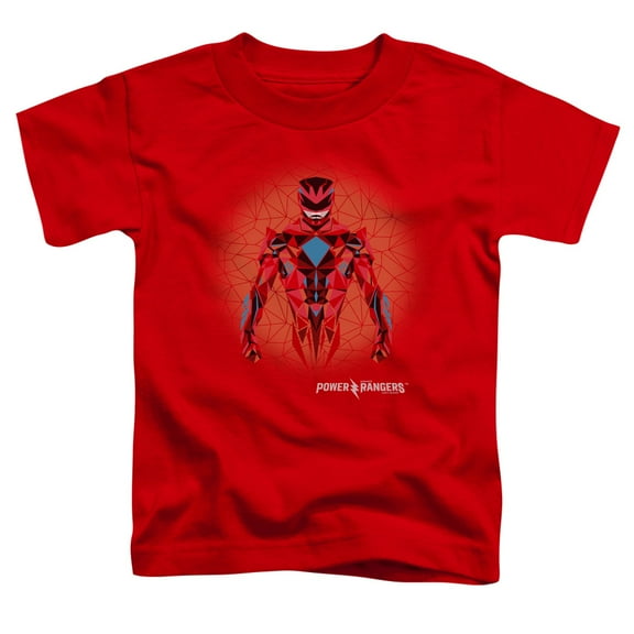Power Rangers - Red Power Ranger Graphic - Toddler Short Sleeve Shirt - 2T