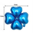 thumbnail image 6 of BalsaCircle 10 Royal Blue 15" Clover Mylar Foil Plain Balloons Wedding Decorations, 6 of 6