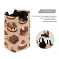 thumbnail image 3 of Yayeee Freestanding Laundry Hamper with Handle Collapsible Large Storage Basket for Clothes, Creamy Cake, 3 of 7