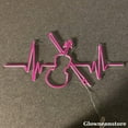 thumbnail image 3 of Glowneon Heartbeat Line With Cello Neon Sign, Viola Led Sign, Instruments Music Shop Décor, 3 of 4