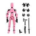 thumbnail image 4 of Figura de Acción Masculina Articulada Strade Fareast Limited Impresa en 3D 4x3D Rosa y Negro, 4 of 8