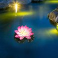 thumbnail image 5 of Floating Lotus Light Floating Lotus Pool Light with Water Sensor - 7" Solar Led Diwali Decoration for Garden Pond, Swimming Pool, Festival Blessing Lantern Diwali Pool Decoration, 5 of 6