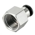 thumbnail image 3 of Push to Connect Tube Fitting Adapter,6mm Tube OD x 3/8BSPT Female Straight Pneumatic Connecter Pipe Fitting, 3 of 3