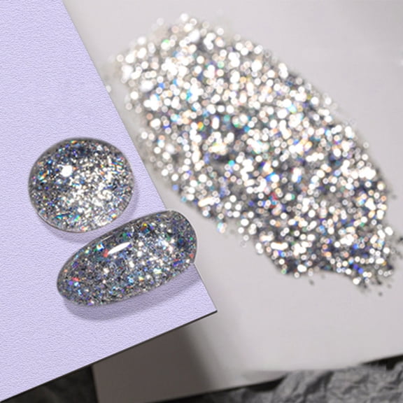 Super Sparkle Gel Nail Polish A - Flash Diamond Glitter Gel Nail Polish, Sparkling Cube Effect Nail Gel 9Ml, Nail Polish Easter Mother'S Day Nail Care Makeup Organizers