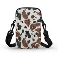 thumbnail image 2 of HELLHERO Women Adjustable Shoulder Strap Polyester Women Messenger Bag Unisex 4.33"x1.97"x7.09" Cow, 2 of 7