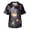 Green_008, variant on Domuza Halloween Scrub Top Men Novelty Spooky Print V-Neck Short Sleeve Caregiver Uniform Shirts Comfy Soft Classic Fit Medical Scrub Tops 2XL
