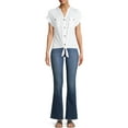 thumbnail image 5 of Time and Tru Women's High Rise Slim Bootcut Jeans, 5 of 6