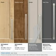 thumbnail image 4 of Amerock Faircrest 12 inch (305mm) Center-to-Center Satin Nickel Appliance Pull, 4 of 7