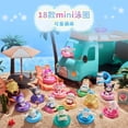thumbnail image 2 of Figura mini original de Sanrio Kuromi Cinnamoroll Pochacco Melody Hellokitty Purin Swimming Circle Series Modelo Estatua Muñeca Juguete Gif, 2 of 5