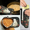 thumbnail image 5 of Yayeee Oven Mitts and Pot Holder Set of 2 Heat Resistant Kitchen Gloves Baking Hot Pad, Happy Ghost, 5 of 5