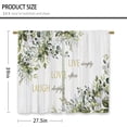 thumbnail image 2 of Rustic Sage Green Flower Kitchen Curtains Floral Inspirational Quote Small Short Cafe Window Curtains Bible Leaves Live Love Laugh Bathroom Drapes Treatment Tier Curtains (27.5x39 Inch), 2 of 6