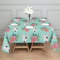 thumbnail image 3 of Bull Terrier Dog and Flower Florals Square Tablecloth,Waterproof Square Table Cover,Wipeable Spillproof Washable Table Cover for Home Kitchen Party Decor 52"x52"(132x132cm), 3 of 6