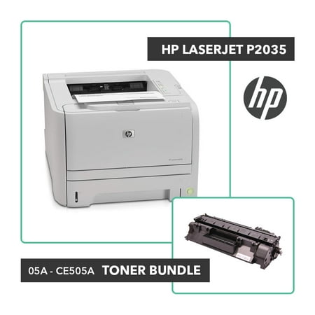 Refurbished HP LaserJet P2035 Printer Toner Bundle W/ HP OEM 05A