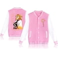 thumbnail image 3 of Vestes de Baseball Unisexes à la Mode Anime Demon Slayer Rengoku Kyoujurou Vestes de Baseball Manteau à Manches Longues pour Hommes Automne Hiver, 3 of 4