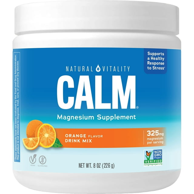 Suplemento Natural Vitality Calm Citrato de Magnesio Naranja 240 ml