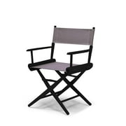 Telescope Casual World Famous Dining Height Director Chair, Grey with Black Frame