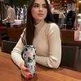 thumbnail image 5 of Cute Cat with Flower Tumbler with Handle and Straw, 20oz Stainless Steel Insulated Cup with Lid and Straw, Travel Mug Water Bottle, Gifts for Women, 5 of 5