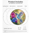 thumbnail image 7 of POLISE Spaces Acrylic Jigsaw Puzzle Suncatcher Crystal Suncatcher Hummingbird Fuchsia Floral Window Hanging Decor For Indoor Home Use 7.4Inch Mother's Day Gifts, 7 of 7