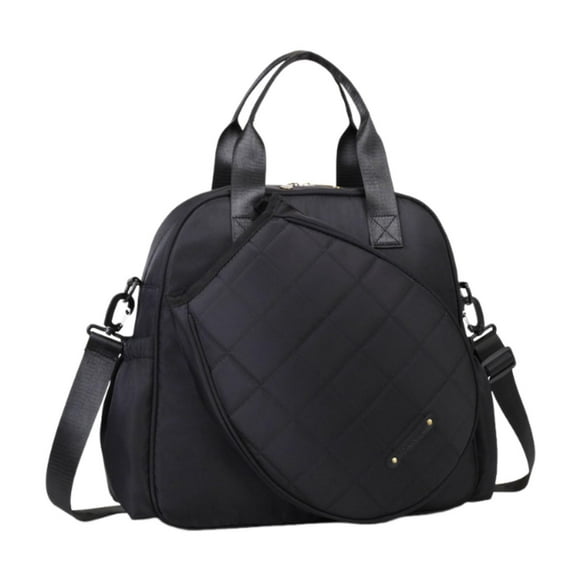 Bolsa para raquetas de tenis con correa de hombro ajustable y extraíble Negro