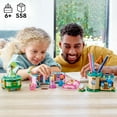 thumbnail image 4 of LEGO Disney Princess Aurora, Merida & Tiana’s Enchanted Creations 43203 Diamond Dress Set with 2 Buildable Jewelry Boxes, Pencil Holder, DOTS Bracelet and Mini-Dolls, 4 of 8