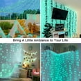 thumbnail image 2 of YUNOVA Teal Curtain Lights, 200 LED Remote String Lights with 8 Modes Timer, USB Powered for Indoor Outdoor, Wedding, Party Decor, 2 of 9