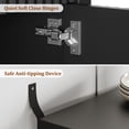 thumbnail image 4 of Laintene Sideboard Cabinet, 55" Fluted Buffet Cabinet with Storage Drawers, Modern Accent Storage Cabinet with Adjustable Shelves, Wood TV Stand for Kitchen, Dining Living Room, Entryway, Black, 4 of 7
