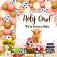 thumbnail image 4 of Highland Cow Baby Shower Decoration Farm Party Decoration Boho Highland Cow Baby Shower Backdrop Banner Balloons Brown Cow Western Highland Cow Party Supplies, 4 of 7
