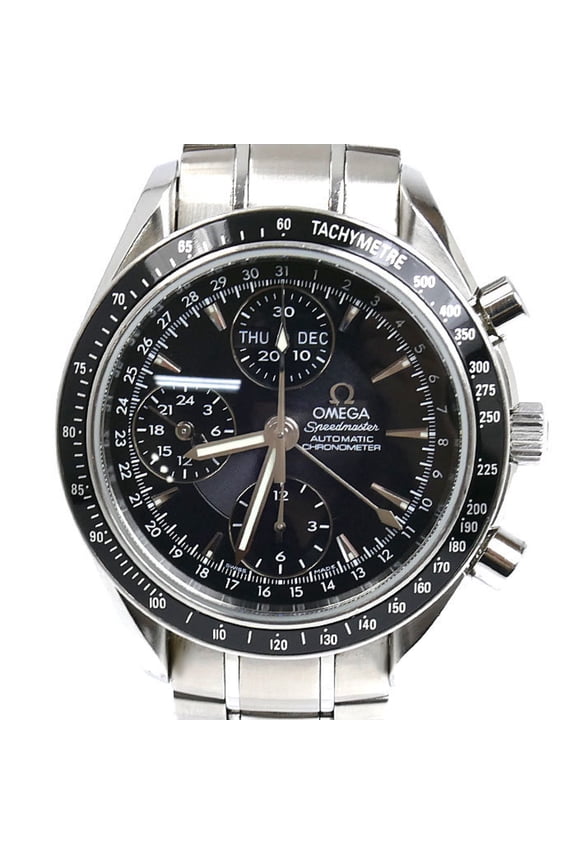 Pre-Owned OMEGA Speedmaster Triple Calendar Automatic Watch 3220.50 DAY-DATE Men's (Good)