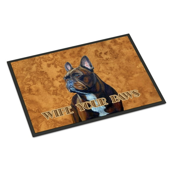 Carolines Treasures LH9455MAT French Bulldog Wipe your Paws Doormat 18x27 27"L x 18"W multicolor