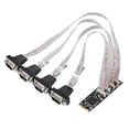 thumbnail image 3 of M.2 M+B Key to 4x RS232 Serial Adapter Card M.2 Expansion Card 4 Port Serial RS232 M.2 Controller Card for Desktop PC, 3 of 5