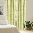 thumbnail image 2 of Ambesonne Pink Polka Dots Curtains, Repeating Blots, Pair of 28"x63", Yellow Multicolor, 2 of 5