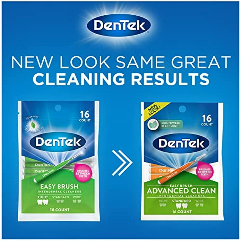 Amazon.com : DenTek Easy Brush Dental Cleaners, Standard, 16
