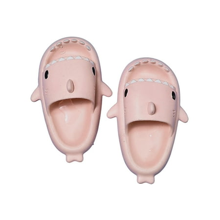 

ibaste Cute Shark Slipper | Cartoon Shark Slides | Anti-Slip Novelty Open Toe Shark Slippers Lightweight Sole Sandals Casual Beach Shoes Cute Shark Slippers for Kids