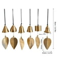 thumbnail image 3 of nTRIUQJ Gold Leaf Hanging Decoration Bell Wind Chime for Good Luck Chinese Feng Shui Bell Hanging Ornament for Safe Wealth Window Hanging Pendant C, 3 of 5