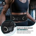 thumbnail image 4 of KAKOWELY Pull-Up Weighted Belt with Chain for Fitness Training Comfortable Black Support Belt, 4 of 8