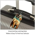 thumbnail image 3 of Square 2Pack PU Leather Elephant Cruise Luggage Tag with Privacy Cover and Name ID Tag for Travel Handbags Backpacks Luggage Tags, 3 of 6