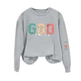 thumbnail image 5 of Uootdi God Is Good Embroidered Sweatshirt for Gift Women Christian Jesus Religious Pullover Trendy Crewneck Inspirational Top, 5 of 5