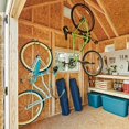 thumbnail image 3 of 8 Pack Bike Hanger Storage Hook Rack, Rubber Coated Heavy Duty Large Screw in Ceiling Hooks for Garage Wall and Ceiling Bicycle Storage, Utility Tool Hanger (Black), 3 of 4