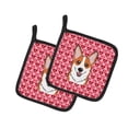 thumbnail image 1 of Carolines Treasures BB5324PTHD Rouge Corgi Coeurs Paire de Porte-Pot, 1 of 1