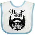 thumbnail image 3 of Inktastic Proud Owner of a Bearded Daddy Boys or Girls Baby Bib, 3 of 4