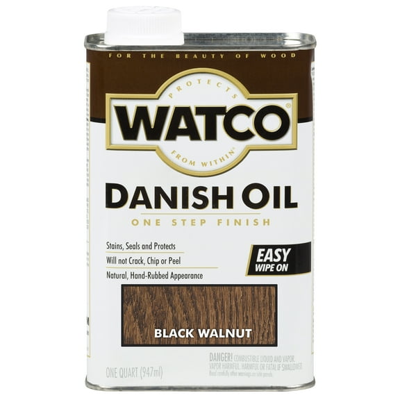 qt Rust-Oleum 65341 Black Walnut Watco Danish Oil Finish