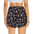 thumbnail image 4 of Fotbe Colorful Mushrooms in Doodle Style Womens High Waist Running Shorts Athletic Workout Quick Dry Shorts for Women with Pockets Gym Yoga Summer Shorts-Small, 4 of 9