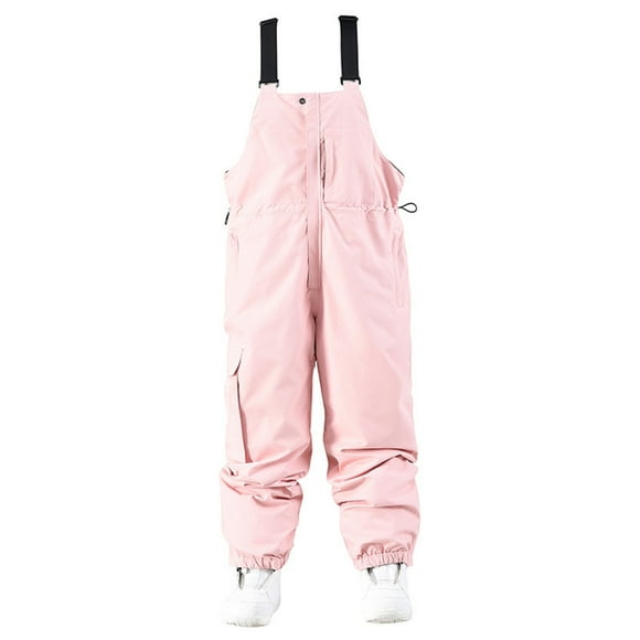 🏂 SNOWSONG Clearance! Ski Pants, Unisex Insulated Warm Ski Bibs Coveralls Windproof Ski Bib Pants Winter Outdoor One-piece Snow Pants, Ski Pants Women Waterproof Insulated 1PC Pink 2XL