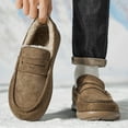 thumbnail image 5 of CORASUN Men's Fleece Lined Warm Casual Shoes, Waterproof Anti-Slip Lightweight Loafers, 5 of 11
