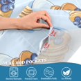 thumbnail image 4 of Yayeee Kitchen Valance Rod Pocket 54" x 18" Living Room Window Curtain, Blueberry Pancake Pattern, 4 of 6