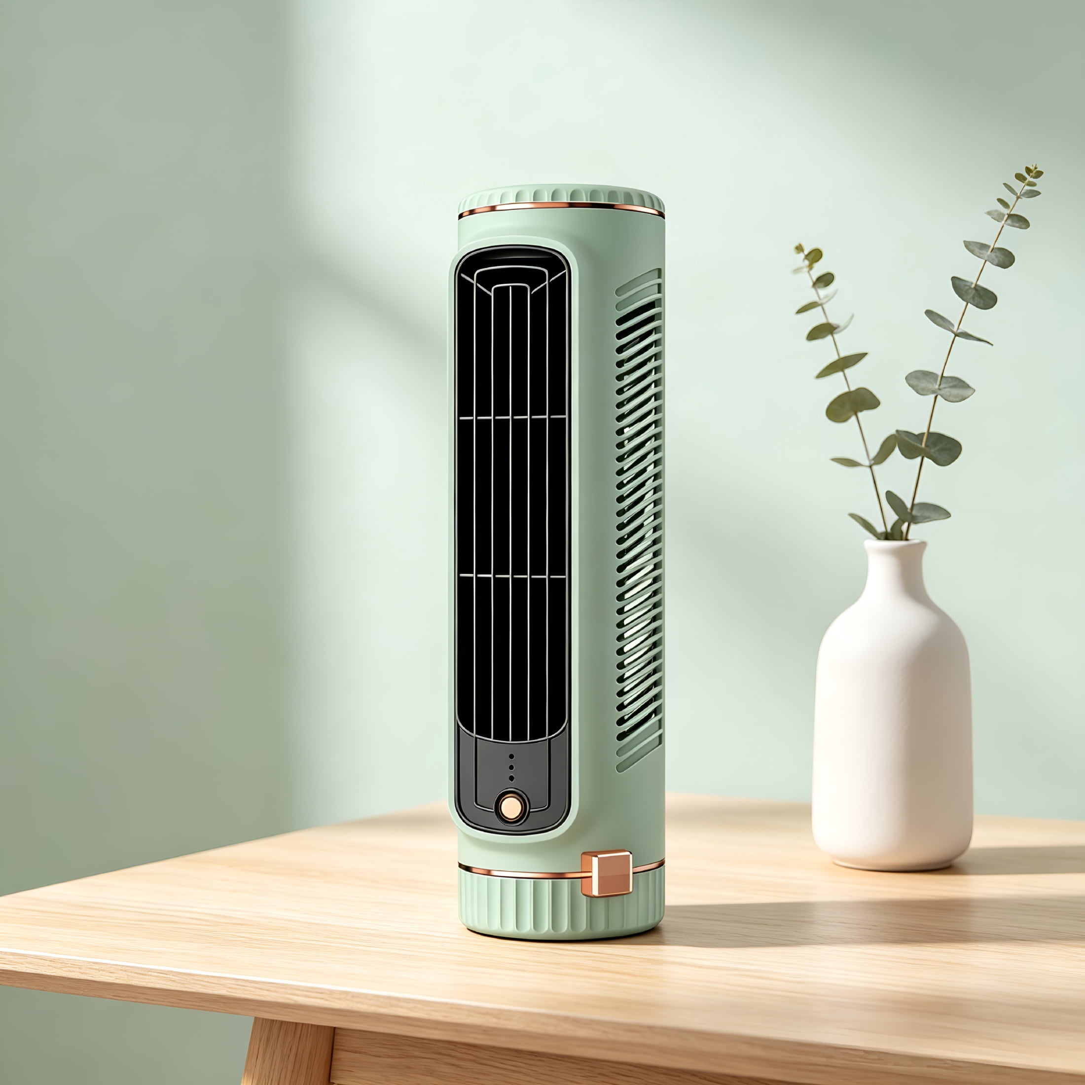 HIBIBUD Portable Air Conditioner,Windowless Mini Ac Unit,3 Speeds Personal Air Cooler with Cool Air Spray,Rechargeable(Green)