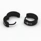 thumbnail image 2 of Los Hombres De Joyería De Moda Modelo Cruzado De Aro Negro Pendientes Pequeña Fernando huggie pendientes, 2 of 4